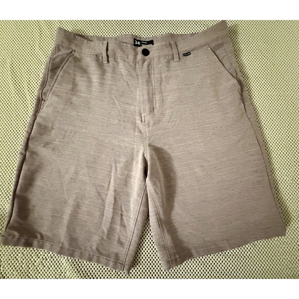 Hurley Shorts Sz 34 Dress Golf Comfort Wear Athleisure Stretch Mauve 9" Inseam